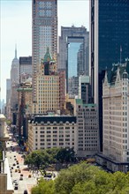 USA, New York, New York City, Skyscrapers in city center