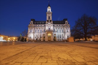 Poland, Lesser Poland, Nowy Sacz, Town hall in town square