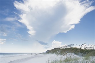 White clouds above Onslow Beach