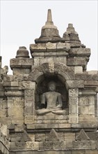 Buddha statue on Temple of Borobudur