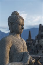 Buddha statue on Temple of Borobudur