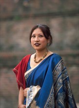 Asian woman wearing traditional clothing