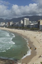 Aerial view of Rio de Janeiro beach