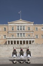 Soldiers guarding Parliament building