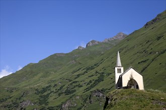 Church on rural hillside