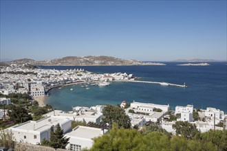 Mykonos cityscape and waterfront