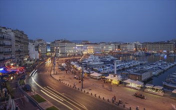 Aerial view of Marseille cityscape