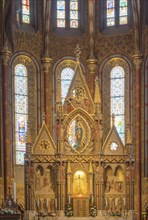 Ornate altar in Mathias Church