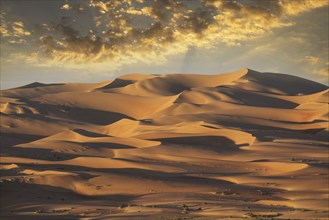 Sand dunes in remote desert
