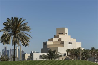 Doha Museum of Islamic Art under blue sky