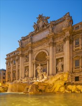 Trevi Fountain under ornate building