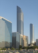 Modern highrises in city