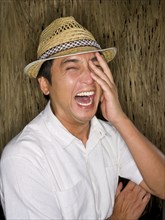 Laughing Japanese man