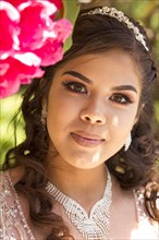 Portrait of smiling Hispanic girl
