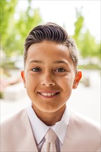 Portrait of smiling Hispanic boy
