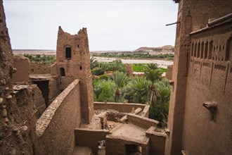 Ancient buildings in Ouarzazate cityscape