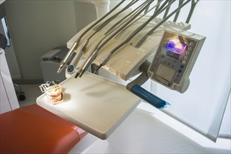 Close up of equipment in office of dentist