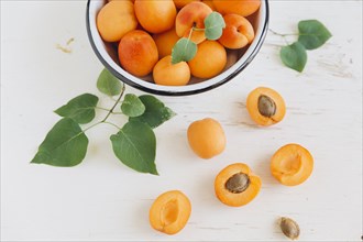 Apricots in bowl