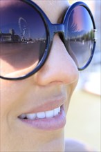 London Eye reflecting in sunglasses