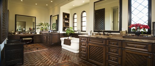 Large Andalucian style master bathroom