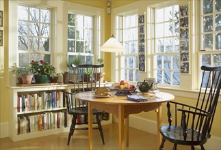 Breakfast nook with windsor chairs