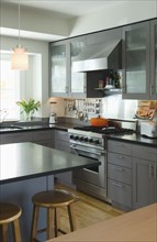 Modern gray kitchen