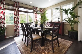 Small dining room in traditional home