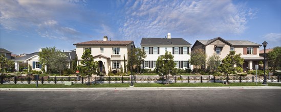 Panoramic view of a residential houses