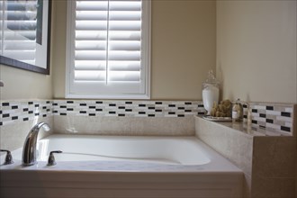 View of a bath in the bathroom