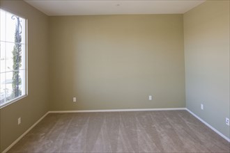 View of window and walls in an empty room