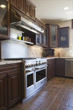 Interior of domestic kitchen