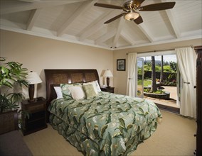 Interior of a Hawaiian bedroom