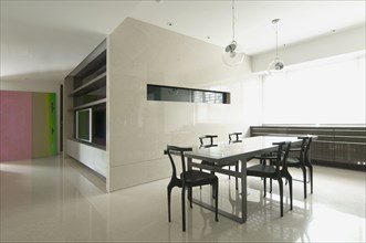 Modern dining room and dining table