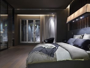 Elegant modern master bedroom