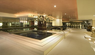 Interior spa with multiple spa pools