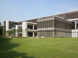 Exterior modern building