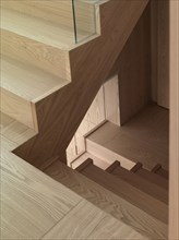 Detail wooden staircase