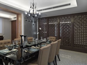 Elegant asian dining room