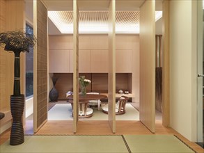 Room partition in asian home