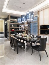Elegant dining room in contemporary home