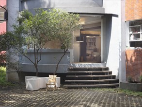 Front entrance modern home