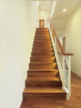Wooden modern staircase