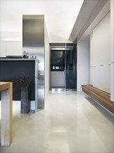 Hallway through modern home