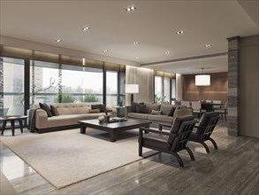 Living room in modern home