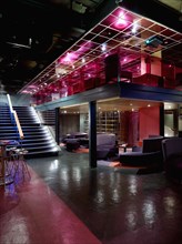 Lounge area inside nightclub