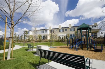 Exterior of Town homes with Children's Park