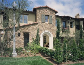 Exterior tuscan style home