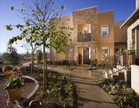 Front Exterior of Contemporary Town home