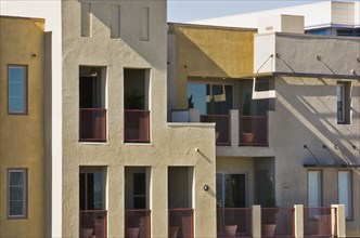 Exterior shot of Contemporary Condominiums