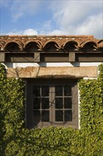 Spanish Style Exterior Wall Covered in Greenery
